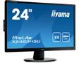 IIYAMA a ProLite X2483HSU-B5 - LED monitor - 24" (23.8" viewable) - 1920 x 1080 Full HD (1080p) @ 75 Hz - VA - 250 cd/m² - 3000:1 - 4 ms - HDMI, DisplayPort - speakers - black, matte finish