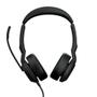 JABRA a Evolve2 50 MS Stereo - Headset - on-ear - Bluetooth - wired - active noise cancelling - USB-A - black - Zoom Certified,   Certified for Microsoft Teams, Cisco Webex Certified,   Alcatel-Lucent Certified (25089-999-999)