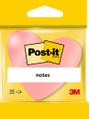 3M Post-It Notisar 70x70 kub ""hjärta"" neon 225 blad