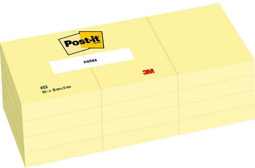 3M Post-it 653/3 sheets/ pck 51x38mm (FT510058496*6)