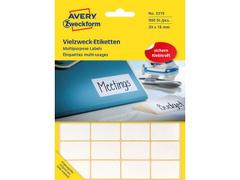 AVERY Etikett AVERY manuell 29x18mm hvit (960)