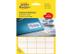 AVERY Etikett AVERY manuell 29x18mm hvit (960)