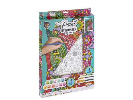 Grafix Paint By Number Unicorn Canvas-30x40cm (150055)