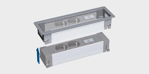 BACHMANN POWER FRAME L 2xCH 1xUSB C  (916.516)
