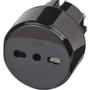 BRENNENSTUHL Traveling Power Adapter Euro-socket and Italy-socket - Black