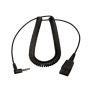 JABRA a PC CORD - Headset cable - mini jack male to Quick Disconnect - for BIZ 1500, 2300, 2400