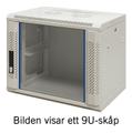 TOTEN System Z, 19” väggskåp, 12U, 600x600, glasdörr, vit