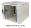 TOTEN System Z, 19” väggskåp, 9U, 600x600, glasdörr, vit