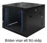 TOTEN System Z, 19” väggskåp, 15U, 600x600, glasdörr, svart