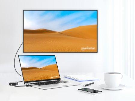 MANHATTAN Usb-A To Hdmi Cable,  (153690)