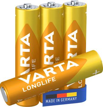 VARTA Longlife Extra batteri - 4 x AAA / LR03 - Alkalisk (04103101414)