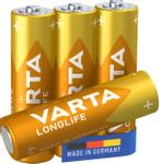 Batteri VARTA Longlife AA LR6 Blisterpak 4 stk.