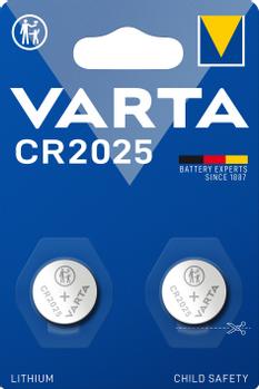 VARTA CR2025 -paristo, 3 V, 2 kpl, lithium (6025101402)