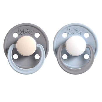 REBAEL Pacifier 2-Pack Size 2 Stormy Pearly Elephant / Cold White Pony (5744002333760)