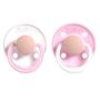 REBAEL Pacifier 2-Pack Size 2 Snowy Soft Flamingo / Rising Soft Fox