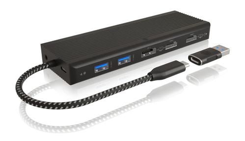 ICY BOX IB-DK4080AC Multi Docking USB-C 100W PD, 3xUSB-A, 2xHDMI, 2xDP, Ethernet (IB-DK4080AC)