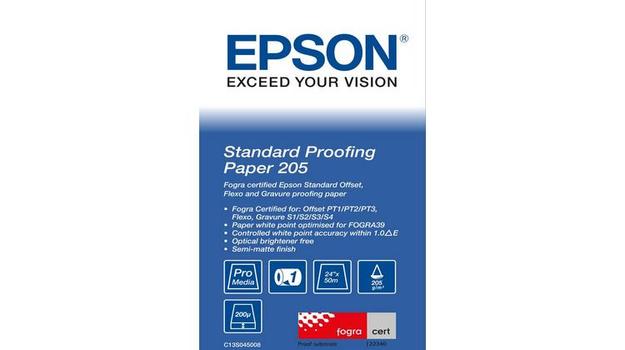 EPSON RULLE STANDARD PROOF. PAPER 24 TUM X 50M 205G (C13S045008)