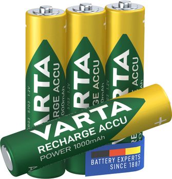VARTA Proffesionel Accu AAA 1000mAh B4 - qty 1 - Proffesionel Accu AAA 1000mAh B4 (5703 301 404 $DEL)