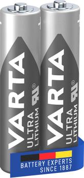 VARTA 1x2 Professional Lithium Micro AAA LR 03 (06103301402)