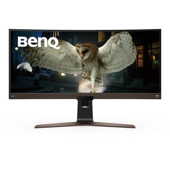 BENQ EW3880R - LED monitor - curved - 37.5" - 3840 x 1600 WQHD+ @ 60 Hz - IPS - 300 cd/m² - 1000:1 - HDR10 - 4 ms - 2xHDMI, DisplayPort,  USB-C - speakers with subwoofer - metallic brown (9H.LK3LA.TBE)