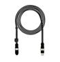 Rolling Square inCharge XL, USB -C/Lightning/Micro USB, 3m, Black