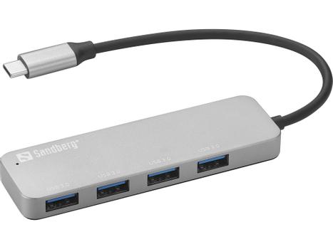 SANDBERG USB-C to 4 x USB 3.0 Hub SAVER (336-20)