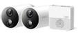 TP-LINK Tapo C400S2 V1 - 2 x Tapo C400 Cameras + Tapo H200 Hub - network surveillance camera - outdoor, indoor - dust resistant / water resistant - colour (Day&Night) - 1920 x 1080 - 1080p - fixed focal - aud