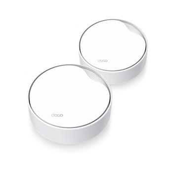 TP-LINK k Deco X50-PoE V1 - Wi-Fi system (2 routers) - mesh - GigE - Wi-Fi 6 - Dual Band - wall-mountable,  ceiling-mountable (DECO X50-POE(2-PACK))