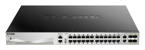 D-LINK 24 x 10/ 100/ 1000BASE-T PoE ports (370W budget) Layer 3 (DGS-3130-30PS/E)