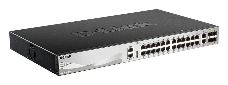 D-LINK 24 x 10/ 100/ 1000BASE-T ports Layer 3 Stackable (DGS-3130-30TS/E)