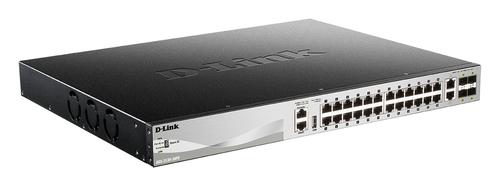 D-LINK 24 x 10/ 100/ 1000BASE-T PoE ports (370W budget) Layer 3 (DGS-3130-30PS/E)
