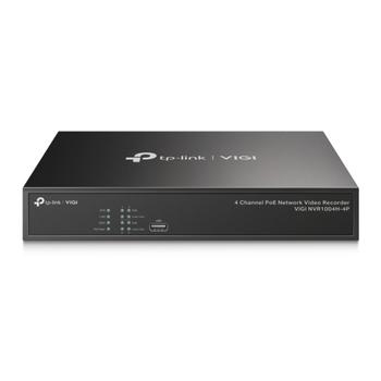TP-LINK 4 Channel PoE Network Video Recorder
SPEC: H.265+/ H.265/ H.264+/ H.264,  Up to 8MP resolution,  Decoding capability/ 4-ch @4MP,80 Mbps Incoming Bandwidth(up to 4 channels), 4  10/100 Mbps PoE+ Ports, Max Ou (VIGI NVR1004H-4P)