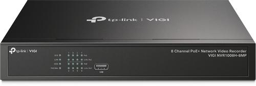 TP-LINK VIGI 8 Channel PoE+ Network Video Recorder, 113W PoE Budget, 80Mpbs In, 1xSATA Slot (VIGI NVR1008H-8MP)