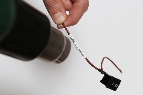 BROTHER Heat Shrink Tube Black on White 5.2mm (HSE211E)