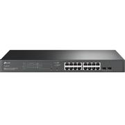 TP-LINK JetStream 18Port Gigabit Smart Switch with 16Port PoE+ 16x Gigabit RJ45 Ports 2x Gigabit SFP Slots 802.3at/af