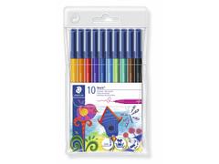 STAEDTLER Filtpenn Noris Club 1,0mm assortert (10)