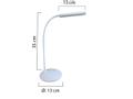 UNILUX Bordslampa UNILUX Nelly LED Vit (400124483)