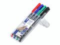 STAEDTLER Lumocolor OHP Pen Permanent Superfine 0.4mm Line Assorted Colours (Pack 4) - 313WP4 (880413)