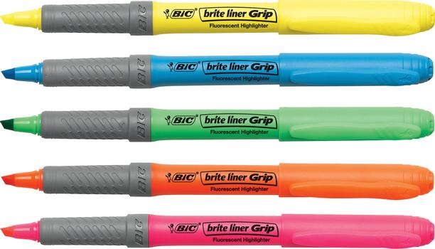 BIC Tekstmarker BIC Briteliner Grip grønn (811932*12)