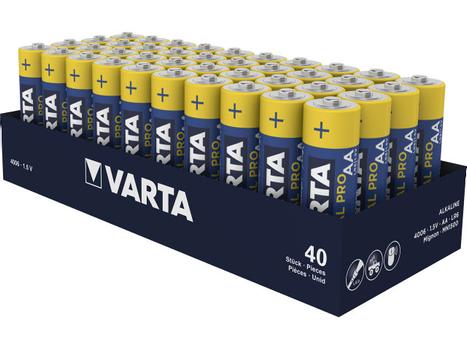 VARTA IND AA (LR 6) ALKALINE 4 (FOIL)UNITS (4006211354)