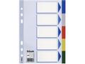 ESSELTE Skilleblad A5 plast 5-delt (20 STK)