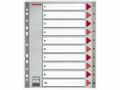ESSELTE Indices  PP A4 Maxi 1-10 Grey