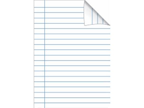 BANTEX Skoleblokk A4 32 linjer 40 ark Lyseblå (100052005*10)