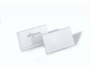 DURABLE Navneskilt DURABLE 40x75mm m/nål (100)