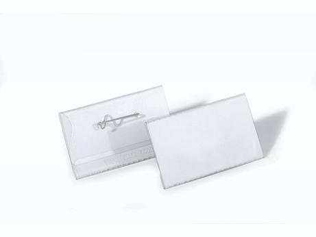 DURABLE Navneskilt DURABLE 40x75mm m/nål (100) (8008-19)