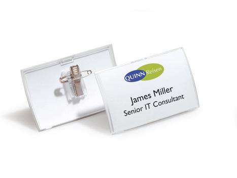 DURABLE Namnskylt DURABLE 90x54mm 25/FP (870149)