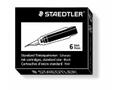 STAEDTLER Refill til fyldepen Staedtler sort 6stk/pak