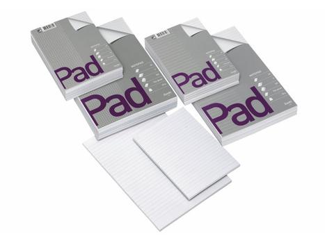 BANTEX Standardblok,  Bantex, Standard pad, A5 hvid, 148x210mm,  60g/m2, pakke a 5 stk (100051787*5)