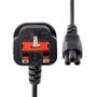 STARTECH StarTech.com 2m UK Laptop Stroomkabel,  BS 1363 to C5 (Clover Leaf), 2.5A 250V, 18AWG, UK Laptop Vervangkabel,  Printer Voedingskabel,  Laptop Lader Kabel / Laadkabel (PXTNB3SUK2M) - Voedingskabel - IEC  (PXTNB3SUK2M)