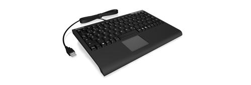 KEYSONIC 19"Schrank,  zbh. Tastaturboden,  zbh.  Tastatur, USB, mit Touchpad, KeySonic, (ACK-540U+ (DE))